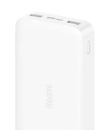 Xiaomi Redmi 18W Fast Charger Power Bank 20000 mAh, USB-C, wskaźnik naładowania (Biały). Szybki powerbank także w OleOle.