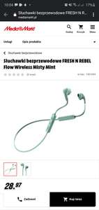 Słuchawki bezprzewodowe FRESH N REBEL Flow Wireless Misty Mint Douszne