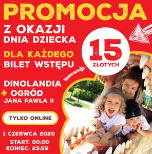 Bilet wstępu Dinolandia + Ogród Jana Pawła II