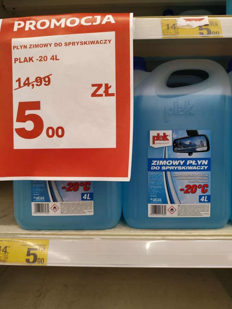 PLAK - zimowy płyn do spryskiwaczy - Auchan