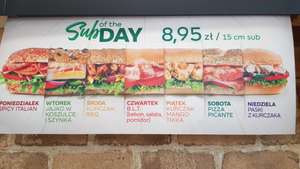 Subway | Dowolny Sub of The Day za 8,95 | Nowe SoTD