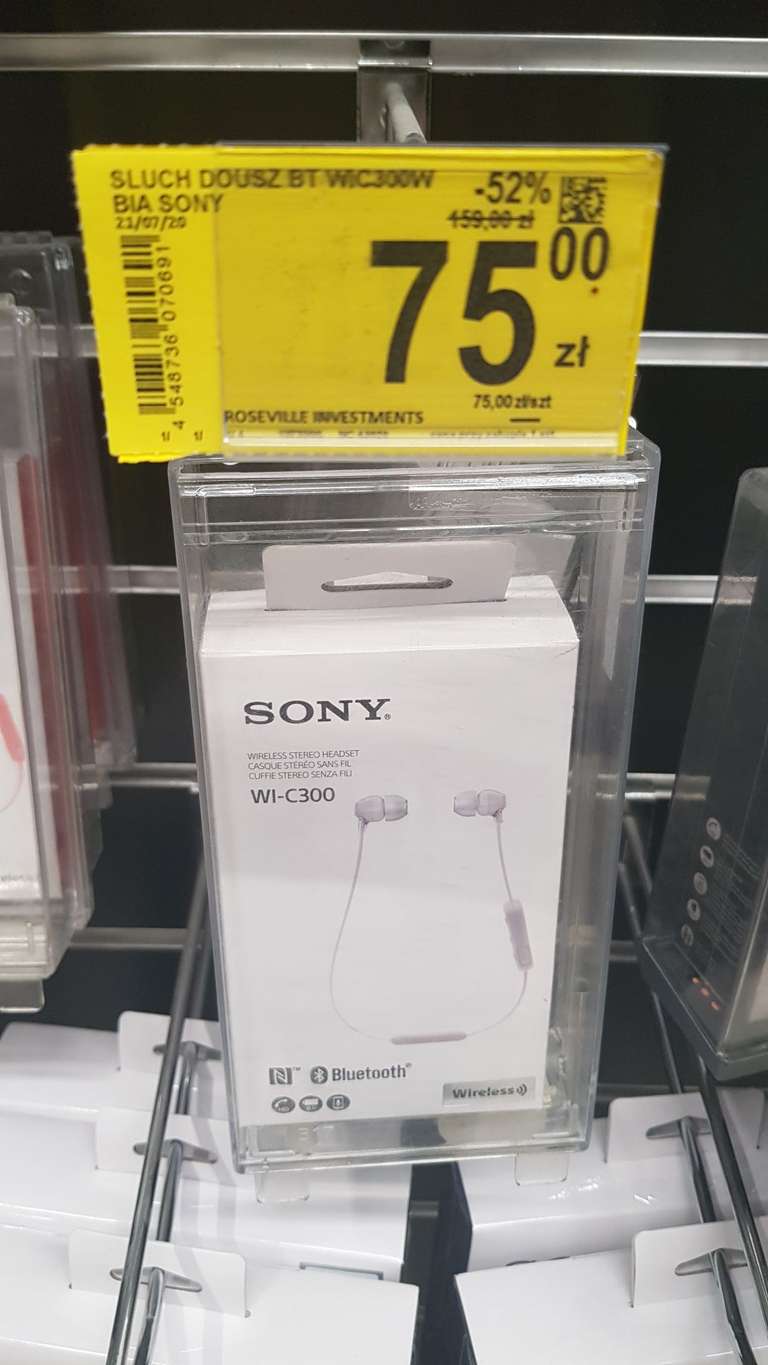 Słuchawki Bluetooth Sony WI-C300
