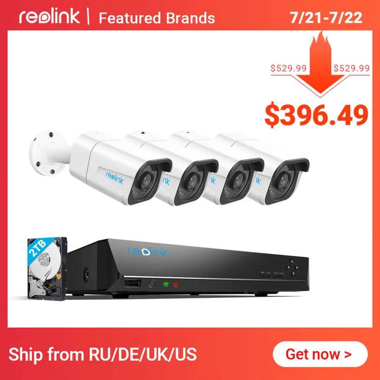 Kamera zewnętrzna Reolink RLK8-800B4 - 8MP 4K Ultra HD