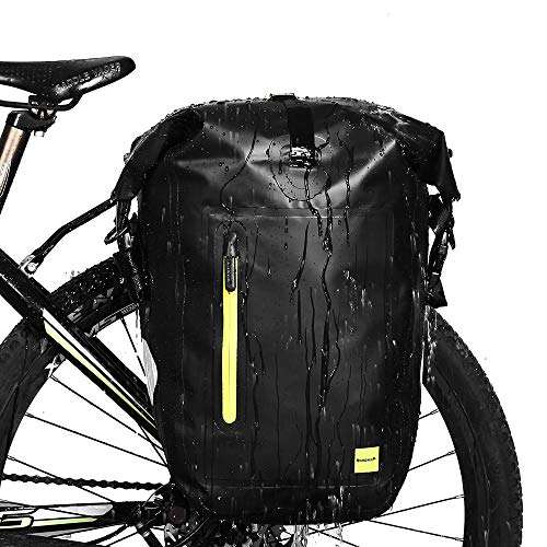 Torba na bagażnik rowerowy / Sakwa rowerowa, wodoszczelna, czarna 25l (37,36€)