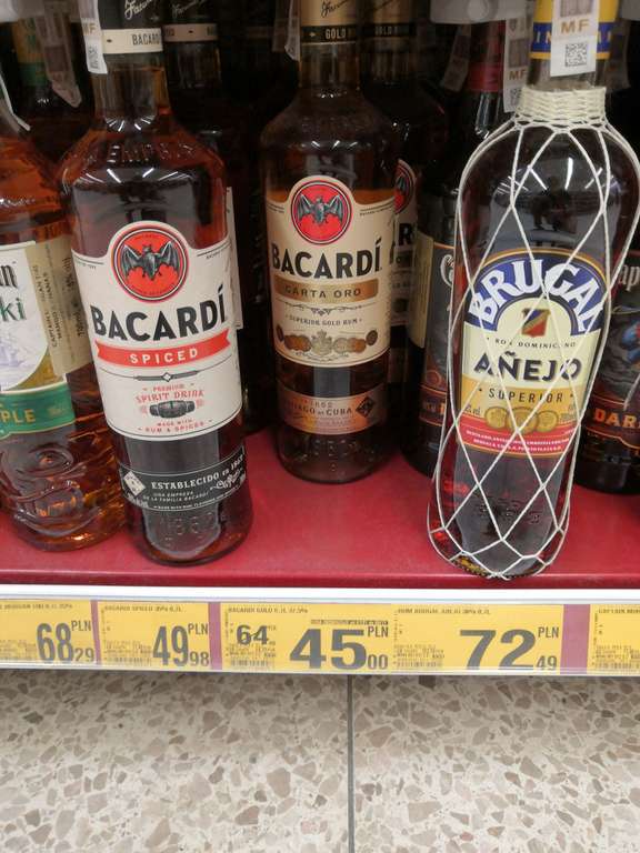 Rum Bacardi Gold 0,7l Auchan Częstochowa M1