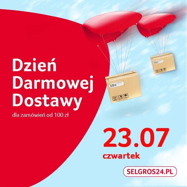 23.07 - Dzień darmowej dostawy w Selgros24.pl