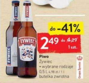 Piwo Żywiec 0,5 l wybrane rodzaje oraz Żywiec 0,5l 2,39 zł/puszk przy zakupie 2x4-packa (od 01.09 do 07.09.2020 r.) @Intermarche