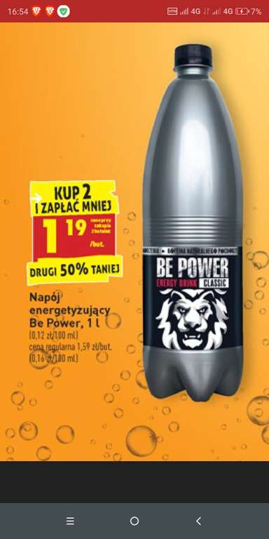 Be Power Energy Drink 1L