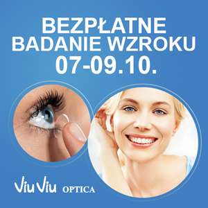 Bezpłatne badanie wzroku (Katowice, Bydgoszcz, Gdańsk) @ Soczewki24.pl/Viu Viu Optica