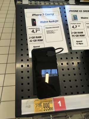 iPhone 7 32GB czarny Auchan (Łódź)