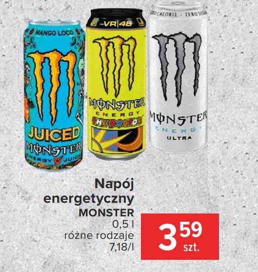 Monster Energy za 3.59zł - Carrefour