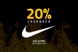Cashback 20% w sklepie internetowym Nike od Planet Plus - tylko dzis od 11:00-12:00