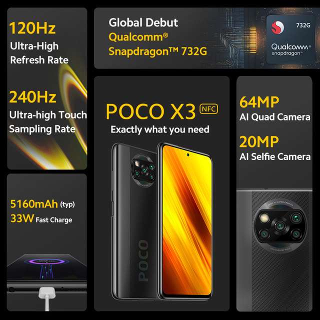Xiaomi POCO X3 NFC 6/64 Global za 184$ lub 6/128GB z Hiszpanii za 229$ @ AliExpress