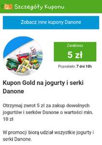 Kupon Gold na jogurty i serki Danone @Żbik