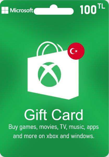 Xbox live gift card 100 TRY