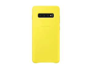 SAMSUNG Leather Cover do Galaxy S10 Yellow