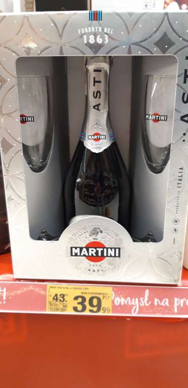 Martini Asti + 2 kieliszki Auchan