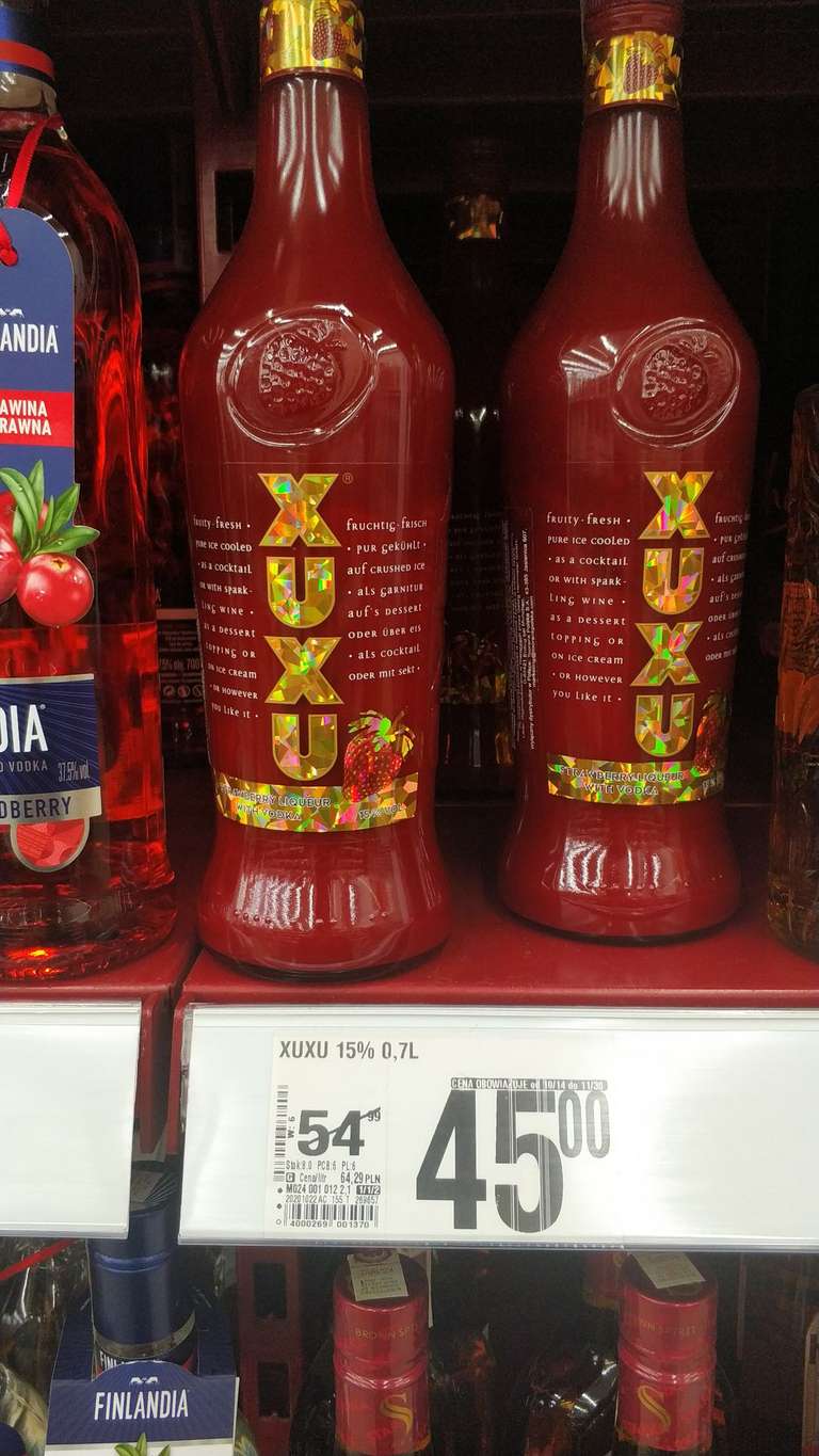 Likier truskawkowy Xuxu Auchan