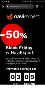NaviExpert -50% ma roczne abonamenty