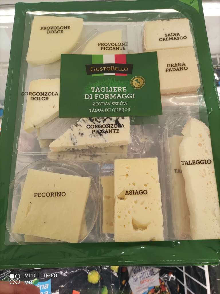 Deska serów włoskich, biedronka