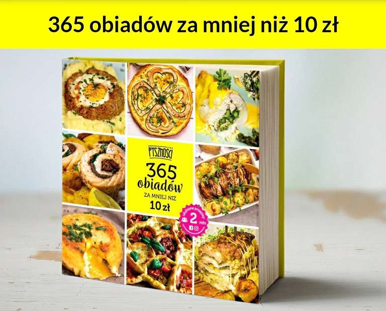 Książka kucharska "365 obiadów za mniej niż 10 zł"