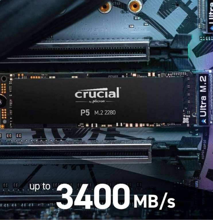 Dysk SSD Crucial P5 500GB M.2 PCIe NVMe.