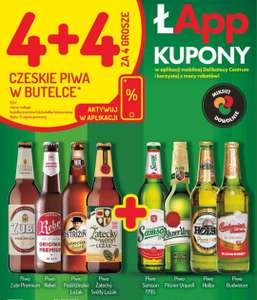 Czeskie piwa w butelce 4 + 4 za darmo (4gr) mix dowolnie - Mila