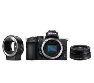 Aparat Nikon Z50 + NIKKOR Z DX 16-50mm + AF-S 35 mm f/1,8 G DX Nikkor + adapter FTZ
