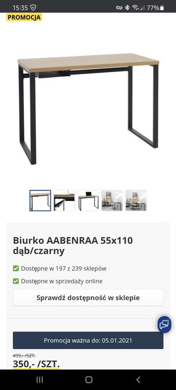 Jysk Biurko AABENRAA 55x110