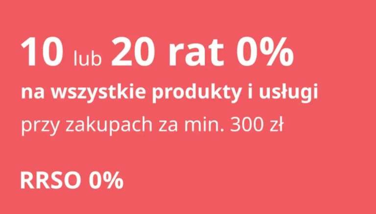 IKEA 10 lub 20 rat 0% na wszystko za min. 300 zł