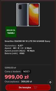 Smartfon XIAOMI MI 10 LITE 5G 6/64GB Szary - lokalnie @ Neonet