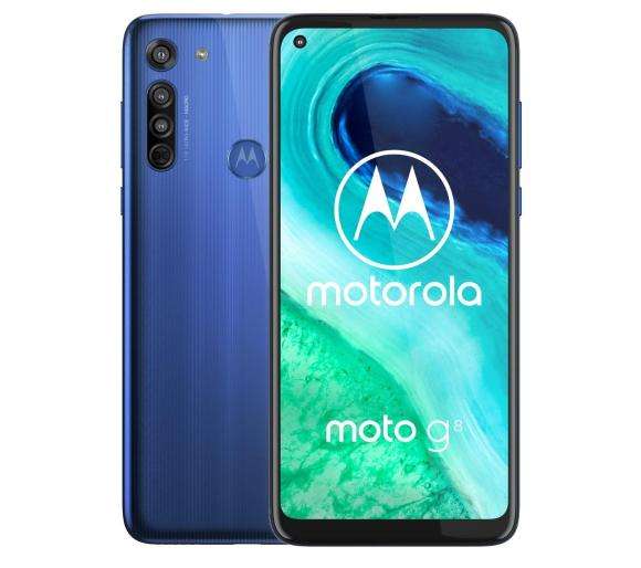 Smartfon Motorola Moto G8 4/64 GB Dual Sim (niebieski / biały) (możliwe w ratach 465,74 zł)