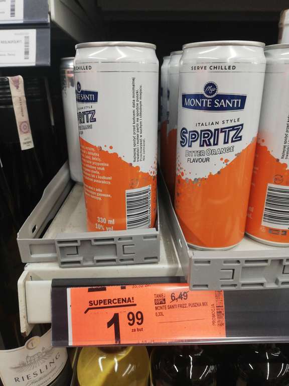 Monte Santi spritz bitter Orange. Puszka 330ml. Biedronka
