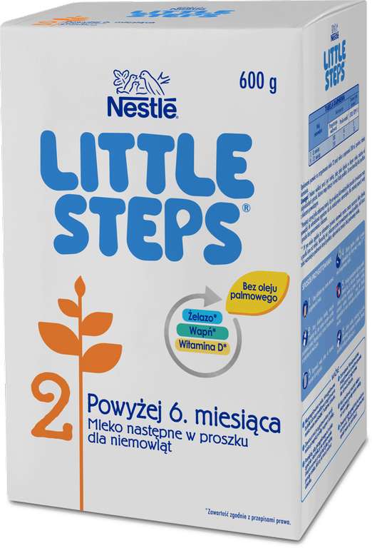 mleko modyfikowane little steps 2 oraz 3