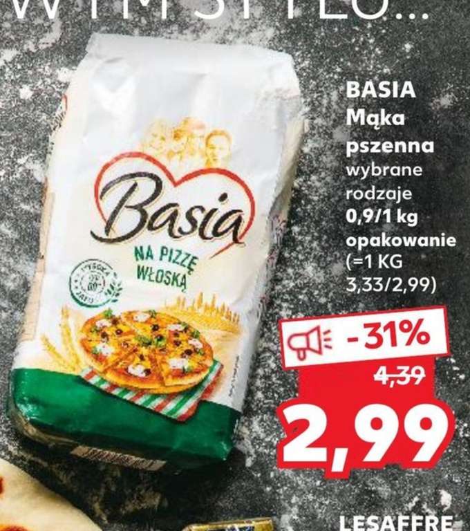 Mąka na pizzę Basia za 2.99