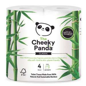 Papier toaletowy bambusowy Cheeky Panda 4 rolki