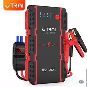 UTRAI Jump Starter 13000mAh 1000A Mini Power Bank for 12V car Emergency Starter Auto Car Booster Battery $46,99