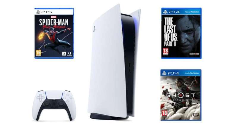PlayStation 5 + The Last of Us Part II + GOT + Spider-Man