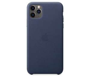 Etui APPLE Leather Case do iPhone 11 Pro Max Ciemnoniebieski MX0G2ZM/A