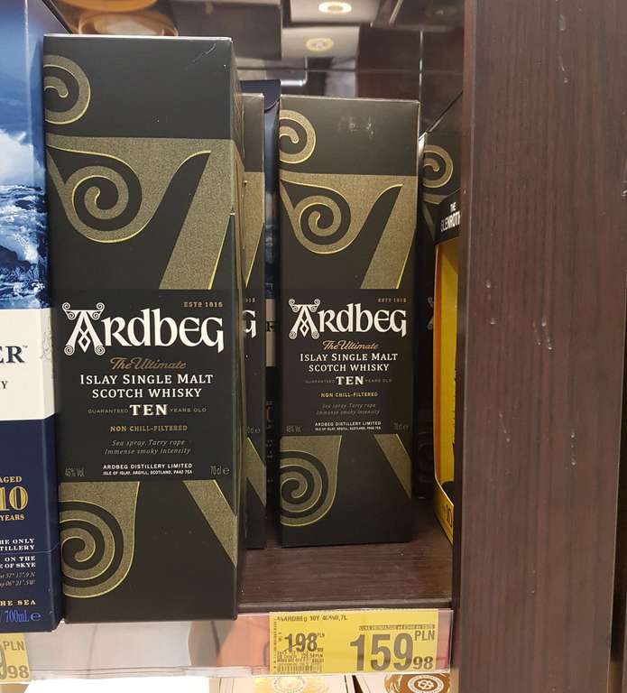 Ardbeg TEN whisky, Auchan Kraków Bonarka za 159,98