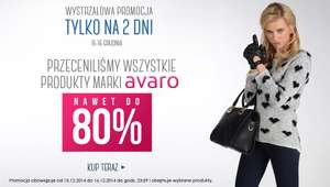 Do 80% rabatu na produkty marki Avaro @ Avaro.pl