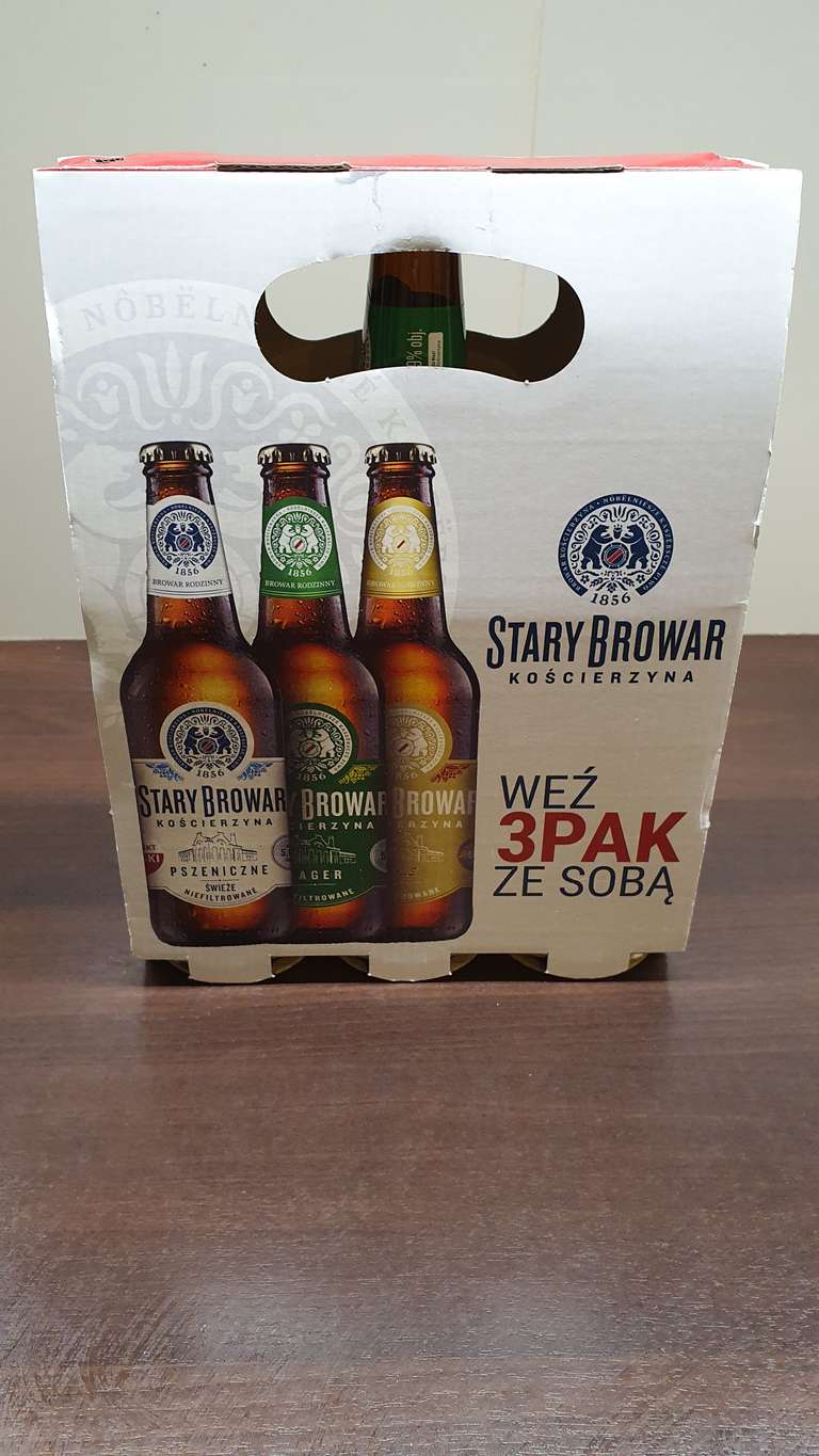 3PAK - niefiltrowane piwo Stary Browar - Kościerzyna 3x0,5l