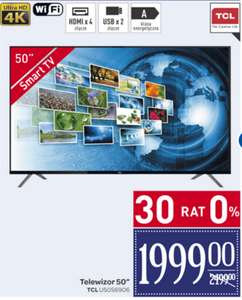 Telewizor TCL 4K 50" w Carrefour
