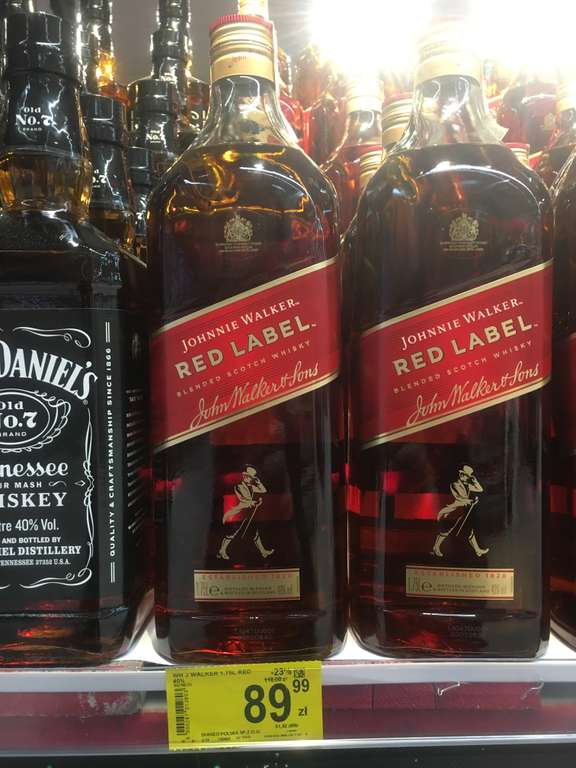Whisky Johnnie Walker (Red Label) 1,75L Carrefour