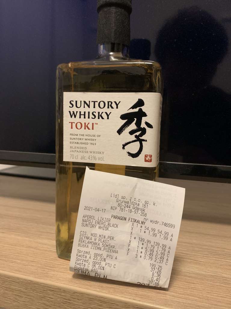 Whisky Suntory Toki w Lidlu
