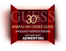 30% rabatu na odzież marki Guess (DZIŚ) @ Riccardo
