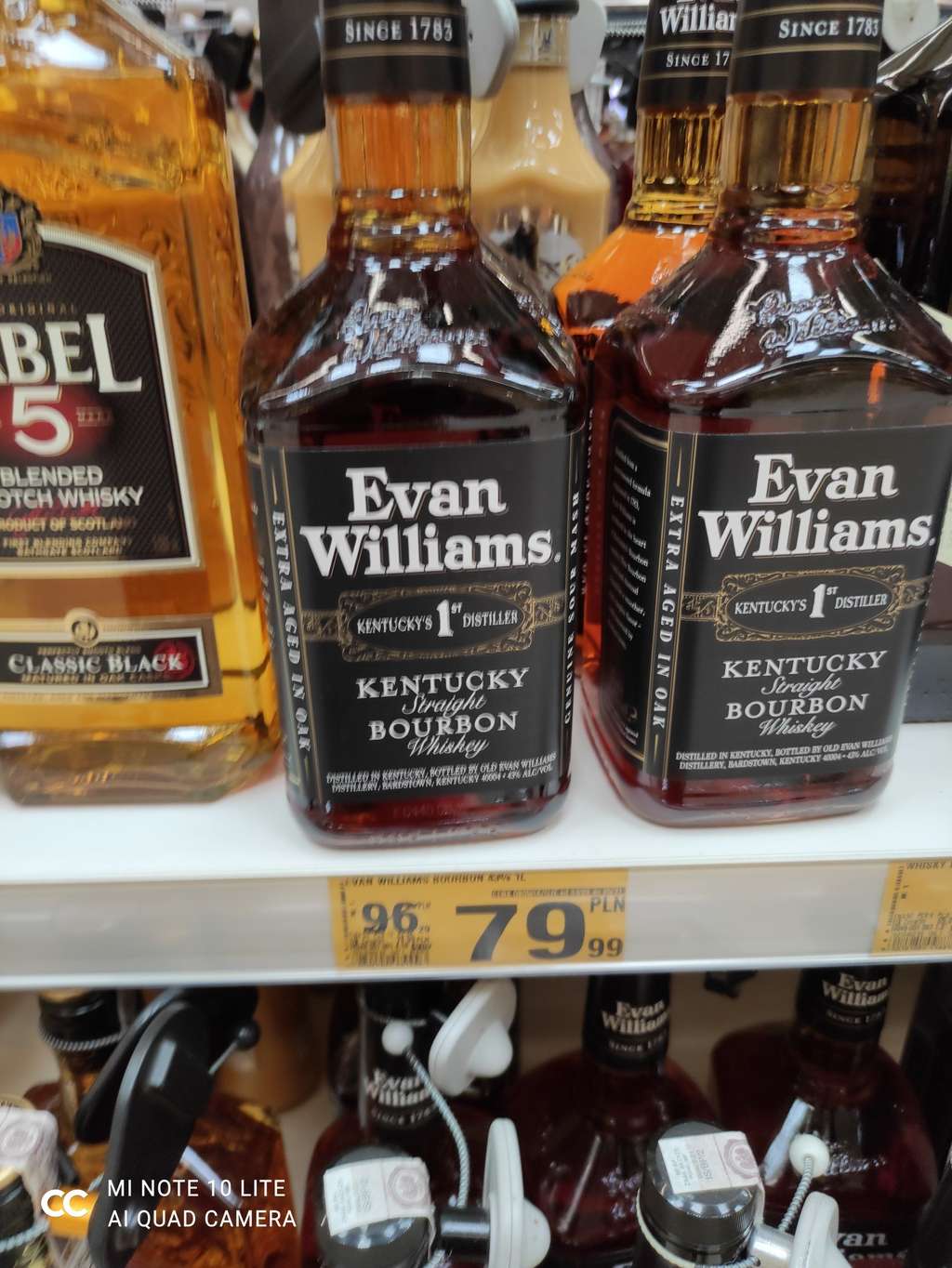 Whisky Evan Williams 1l bourbon whiskey Auchan Bydgoszcz
