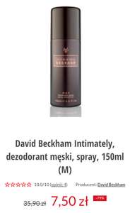 David Beckham Intimately, dezodorant męski, spray, 150ml@hairstore.pl