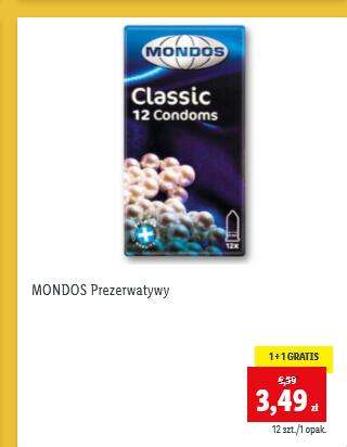 Prezerwatywy Mondos 1+1 gratis różne rodzaje