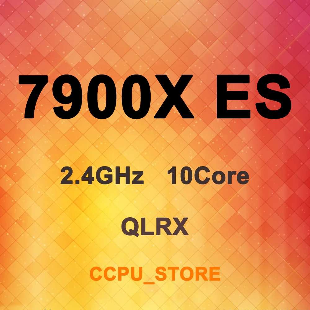 inżynieryjna i9-7900X ES QLRX 2.4GHz 10 rdzeń 20 13.75MB 140W LGA2066 X299 procesor US $105.00